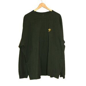 URBAN OUTFITTERS Men's Oversized Long Sleeve T-Shirt in Forest Green (XL)